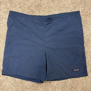 Patagonia Baggies Men's Shorts Mesh-Lined Blue Drawstrings Polyester Medium